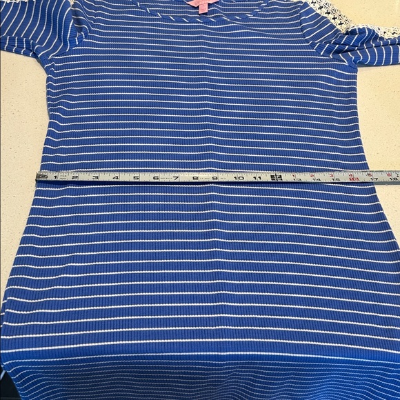 Lilly Pulitzer Marlowe Dress Beckon Blue Breeze Size L - Picture 16 of 17